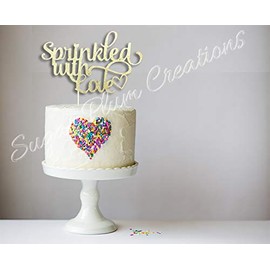 Rociada con amor decoración para tarta para