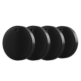 Item Finders Work for Apple Find My APP(iOS Only) Tracker Tags for Keys, Luggage, Backpack etc,Waterproof Smart Tag with Lanyard(Not for Android) (4 Back)