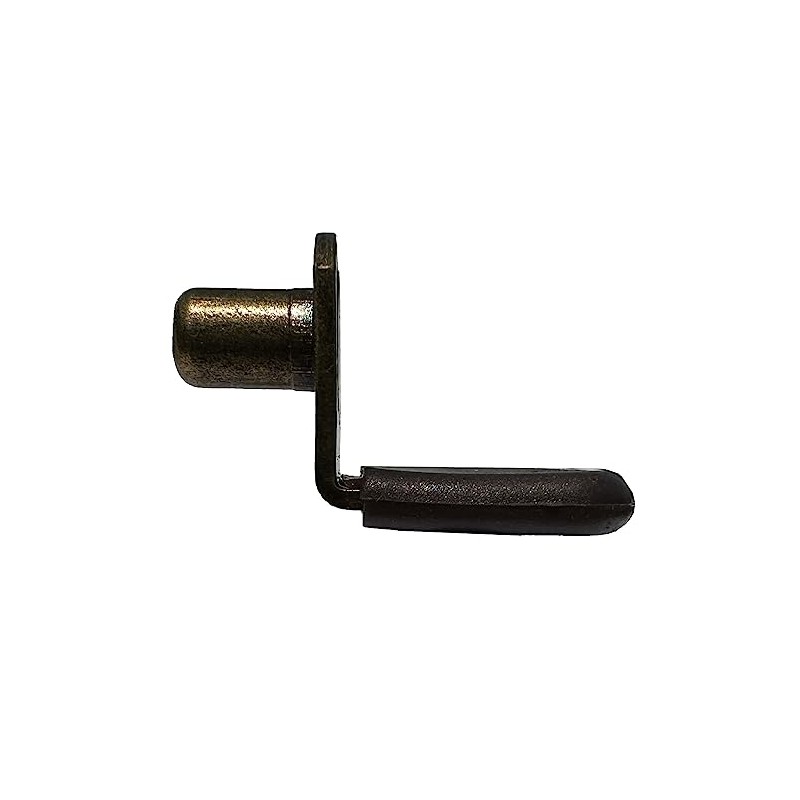1/4" Glass Shelf Support Pegs w/Brown Vinyl Sleeve | Bracket