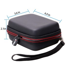 LTGEM Hard Travel Carrying Case for JBL GO2 / GO Waterproof Ultra-Portable Bluetooth Speaker, Black+Grey