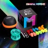 MAGICYOYO K2 Crystal Green Glitter Clear Yoyo, Finger Spin Trick