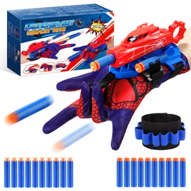 Spider Web Shooters for Kids Super Cosplay Launcher Gloves,Cool Toys for 5-12 Year Old Boys Party Favors for Kids Birthday Gifts