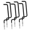SHINEOFI 6pcs Metal Skateboard Wall Hooks Multi Functional Storage for