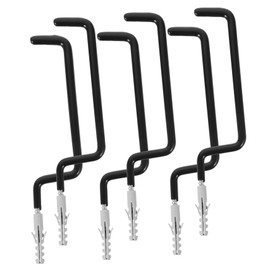 SHINEOFI 6pcs Metal Skateboard Wall Hooks Multi Functional Storage for Home Office Sturdy Design for Snowboard Ski Hangers Organizer for Skateboard Display