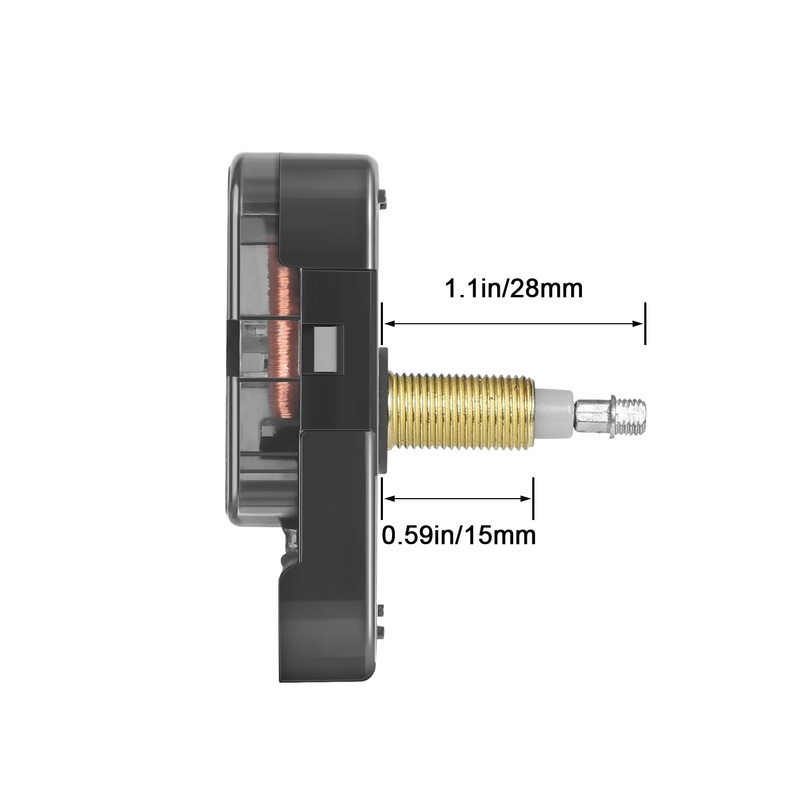 High Torque Clock Movement for Wall Clock Mechanism Replacement Shaft
