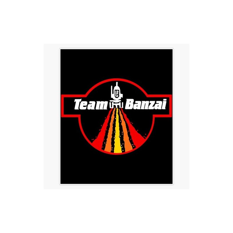 Team Banzai Bumper Sticker Window Water Bottle Decal 5"