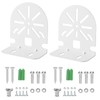 NVRTTRR 2 Pack L-Shape Dome Camera Mounting Bracket, Metal, White,