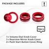 for Toyota Camry 2025 2026 Accessories, 4pcs Aluminum Alloy Knob