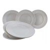 Anforama Juego De 6 Platos Trinche Elegantes Melamina Brillante Albar