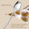 Cionyce 4 Pack Silver Stainless Steel Sporks, 5.9 Inch Salad