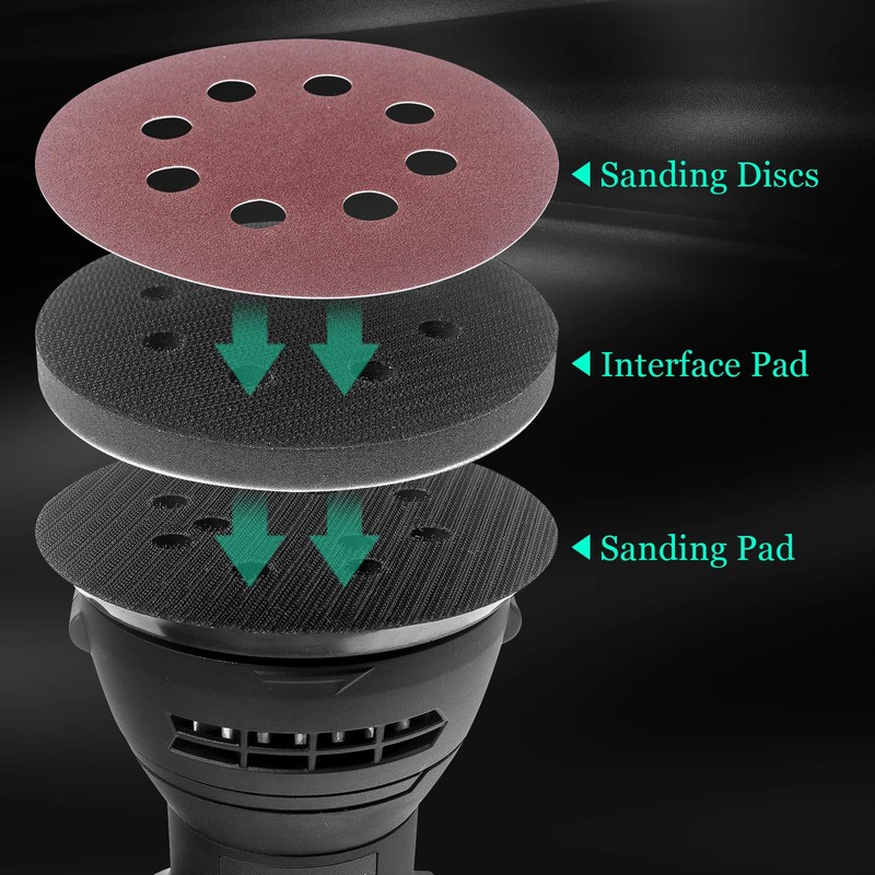 WEDAMOO Pack of 4 Sanding Disc Protectors Soft Pad, 125