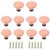 Geesatis 10 pcs Ceramic knobs Drawer Cabinet Pull Handle Knobs