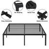 HOBINCHE 20 Inch Queen Size Bed Frame, No Box Spring