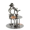 Steelman24 I Nuts and bolts sculpture Biologist With Microscope With