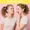 Lyreh 30pcs Duck Hair Clips, Resin Duck with Hat Clips