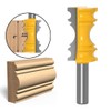 Mesee Crown Molding Router Bit, 1/2 Inch Shank Chair Rail