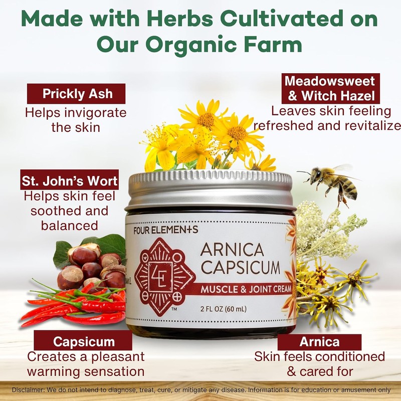 Arnica Capsicum Cream produced by Four Elements