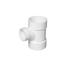 Genova Products 3" x 2" Inc 71132 Sanitary Tee-3" X 3" X 2", White