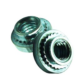 Self -Clinching Nuts TSC4 Nut Self-Locking Clinch Rivet Nut Bolts 100 Pack 1/4-20X0.224 Clinching Fasteners Press Nuts Round Head Steel Metal Sheet Mounting Hardware Super-Deals-Shop