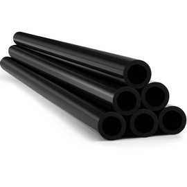 Landical 6 Pcs 3/4'' Black PVC Pipe SCH 80 Plastic Pipe, 40'' Long