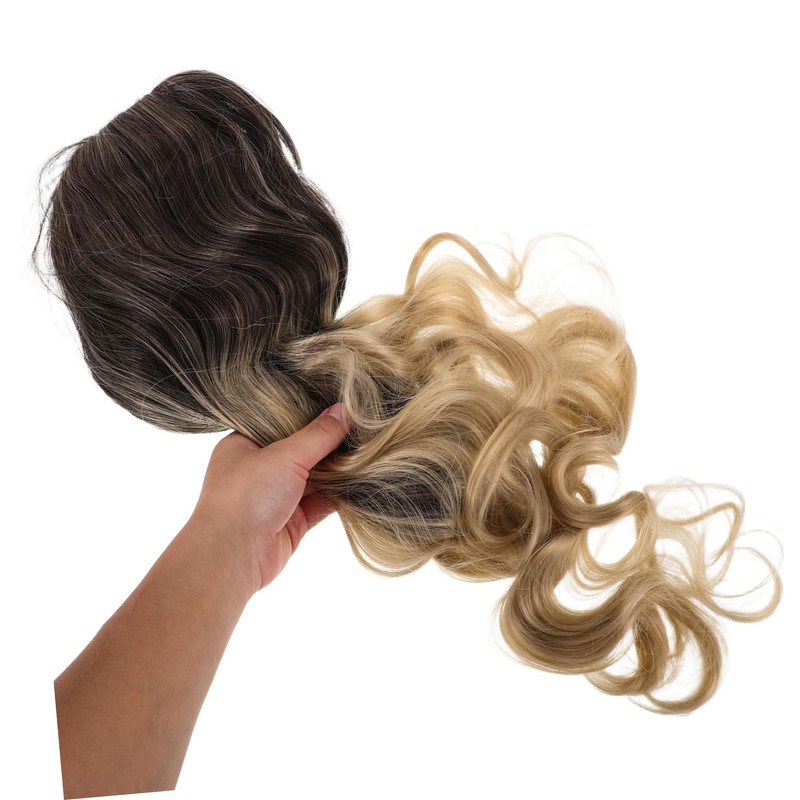 WOONEKY Long Wavy Wig with Bangs for Women High Temperature