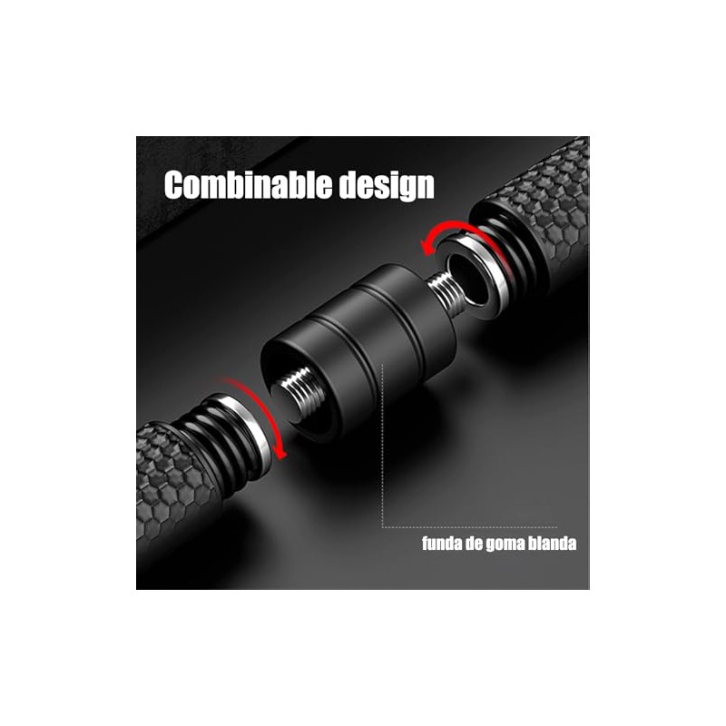 Cuerda de batalla inalámbrica (2 Pcs) cuerdas de entrenamiento portátiles
