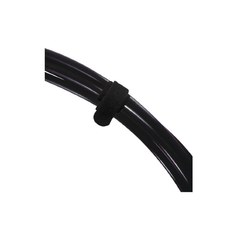 Rip-Tie Lite 1/2x8" Light-Duty Strap, 10/Pack, Black