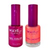 WAVEGEL Soak-Off Gel & Nail Lacquer Matching Duo Set -