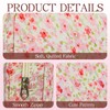AMZMA Small Floral Quilted Makeup Bag, Coquette Aesthetic Travel Toiletry