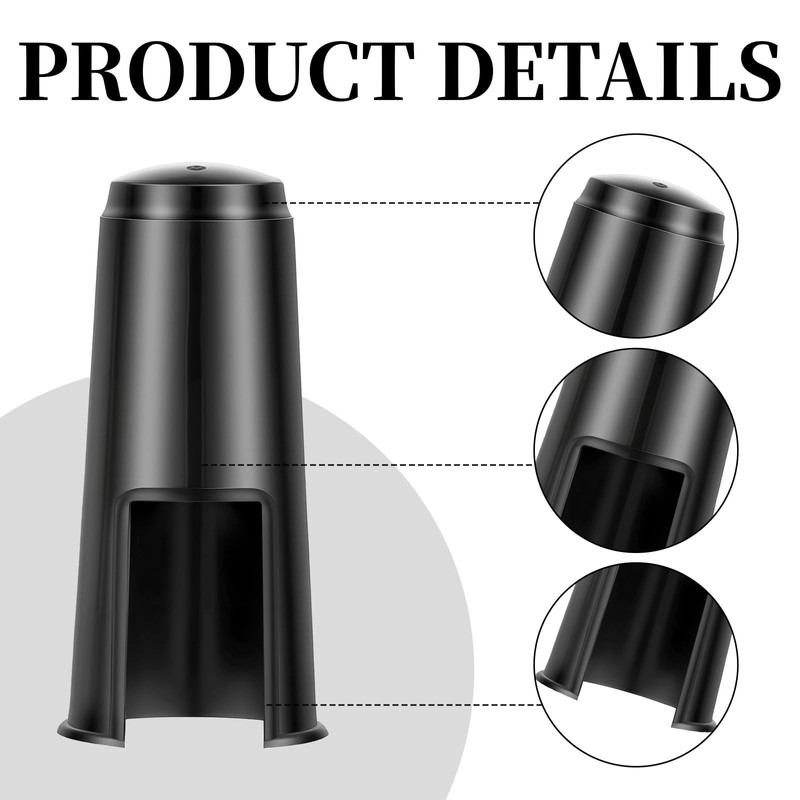4 Pack Alto Saxophone Mouthpiece Cap, Plastic Alto Sax Mouthpiece