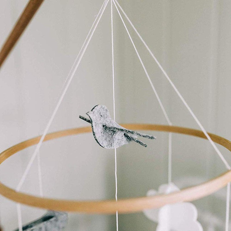 DIY Wooden Mobile Frame for Crafts Natural Wood Mobile Hanger