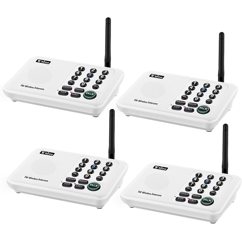 Wuloo Intercoms Wireless for Home 5280 Feet Range 10 Channel