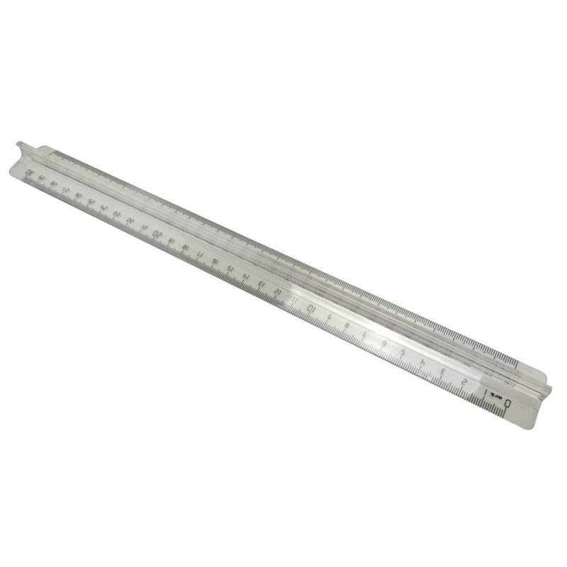 Waytex 931230 Regle Double Marking 30 cm Transparent
