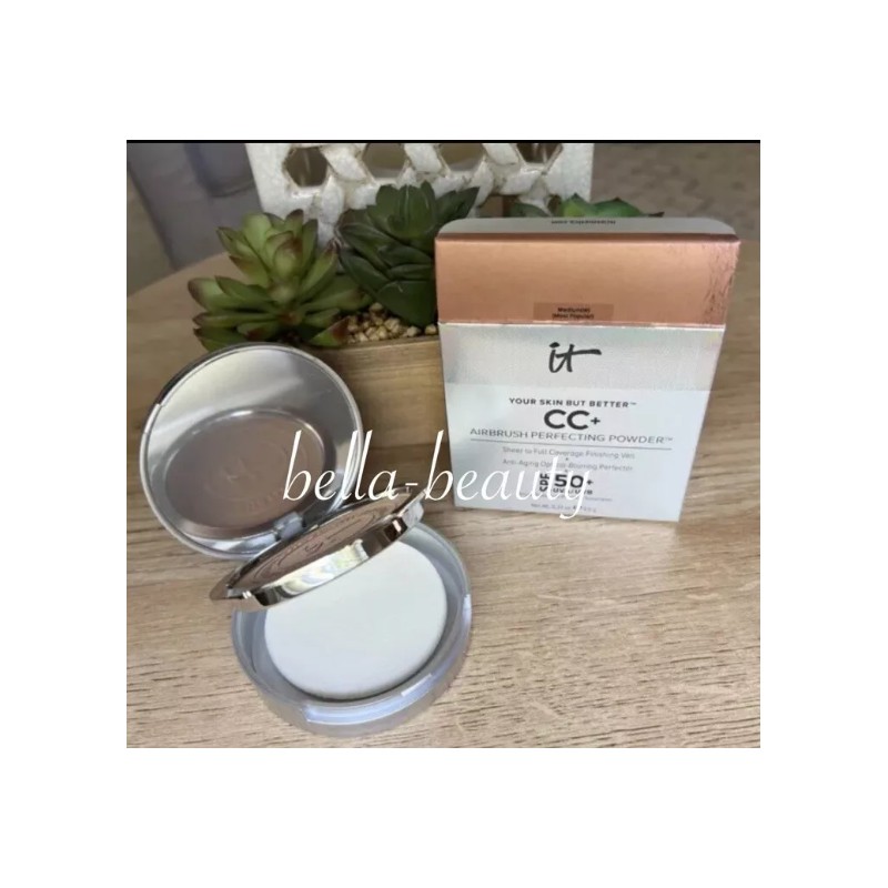 IT (MEDIUM (W) ) Cosmetics CC+ Airbrush Perfecting Powder SPF