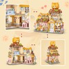 Street View Cute Cat Shop Mini Building Blocks, MOC Creative