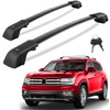 KINGGERI 220lb Lockble Roof Rack Cross Bars Compatible with Volkswagen VW Atlas 2017-2025 with Raised Side Rails(Not For Atlas Cross Sport), Heavy Duty Anti-Theft Aluminum Roof Rails Crossbars Rooftop