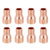 PATIKIL 12mm to 8mm ID Copper Reducer, 8pcs 99.9% Pure