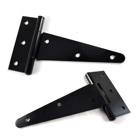 Mirrwin Triangle Hinges Triangle Door Hinge Door Hinge 4 Inch Gate Hinge Galvanised Shop Hinge Cross Hinge Door Hinge Black for Hanging Cabinet Doors Garden Doors Pack of 4