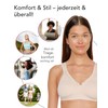 SUSA Women's Damen Entlastungs-BH Ohne Bügel Topsy Wireless Bra, Brown