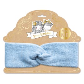 Papierdrachen Kids Knitted Headband - Blue - Comfortable & Stylish with Knot - Perfect Accessory for Boys and Girls