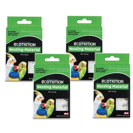 8 in 1 Pet Products Natural Cotton Fiber Bird Nesting Material - 4 Total .25oz each