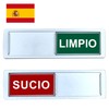 Dishwasher Magnet Clean Dirty [Choose Your Language] - Easy to