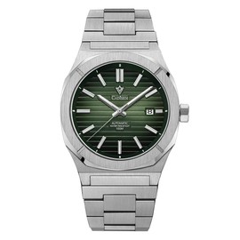 CADISEN Men’s Automatic Watch Mechanical NH35 Movement Waterproof Sapphire Glass Casual Business Watches…, green, Mechanical,Automatic Watch