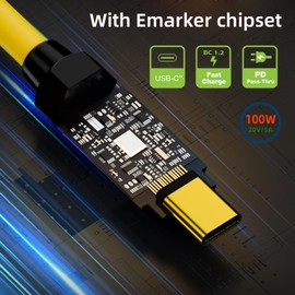 CY Cable Ultra Soft High Flex USB-C USB4 20Gbps 140W 8K for Gaming Keyboard Mouse Type-C Male to Male Power & Data (20cm)