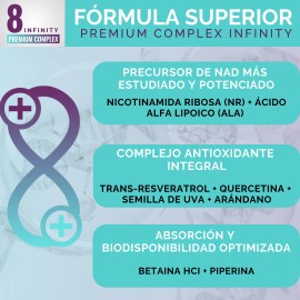 Oby Nad+ Resveratrol Potenciado 8 Ingredientes: Nr Nicotinamida Ribosa, Resveratrol, Acido Alfa Lipoico, Betaina, Quercetina, Piperina | Vitaminas Mujer - Hombre | Precursor Nad Nmn 100% Vegano