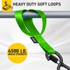 Soft Loop Tie Down Straps - 1,500 Load Capacity &