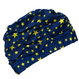Teddy hat068 Swimming Cap, Women's, Men's, Adults, Pool, Gym, Training, Swimming Cap, Star: Yellow