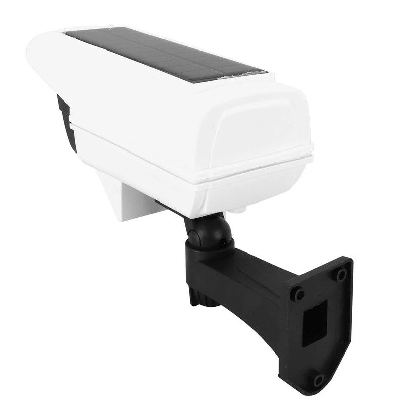 Solar LED Wall Light Simulated Camera Induction Lamp Remote Control