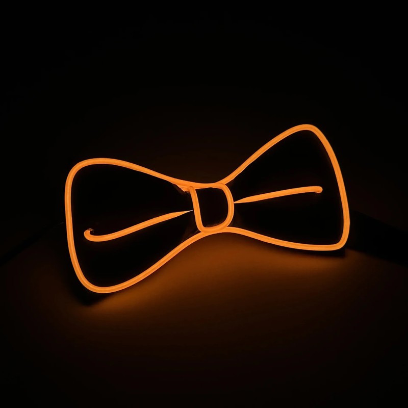 LED Light Up Suspenders with Bow Tie – Party Costume