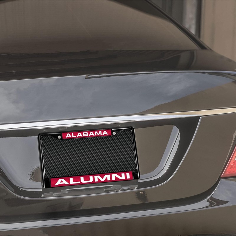 Rico Alabama Crimson Tide Alumni Black Metal License Plate Frame